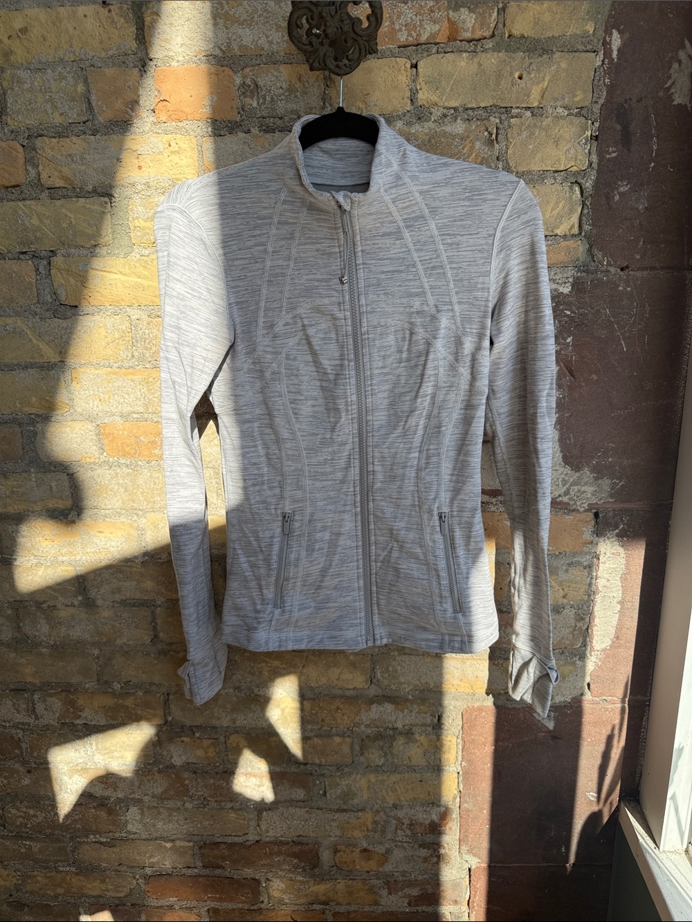 lululemon athletica Light Gray Full-Zip Women's Jacket